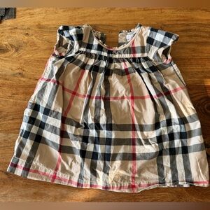 Burberry Beige 18 month dress with Plaid Accent